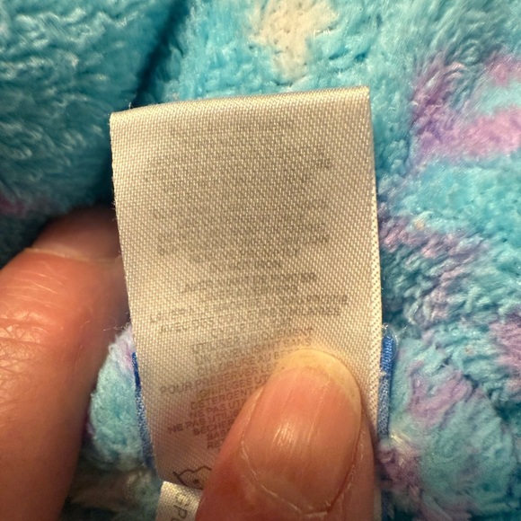 Disney Elsa Frozen blue robe with long sleeves in blue with pink purple Medium - Picture 10 of 11